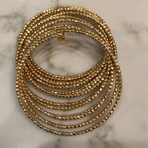 🔥Stella & Dot Gold Bardot Spiral Coil Bracelet